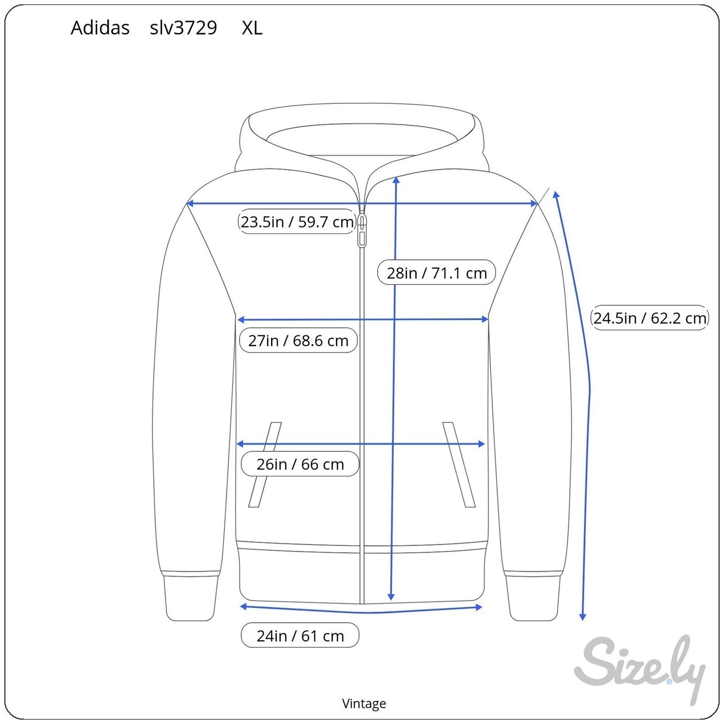 Adidas Mens XL Full Zip Hoodie White Fleece Lined 3-Stripe Embroidered Logo