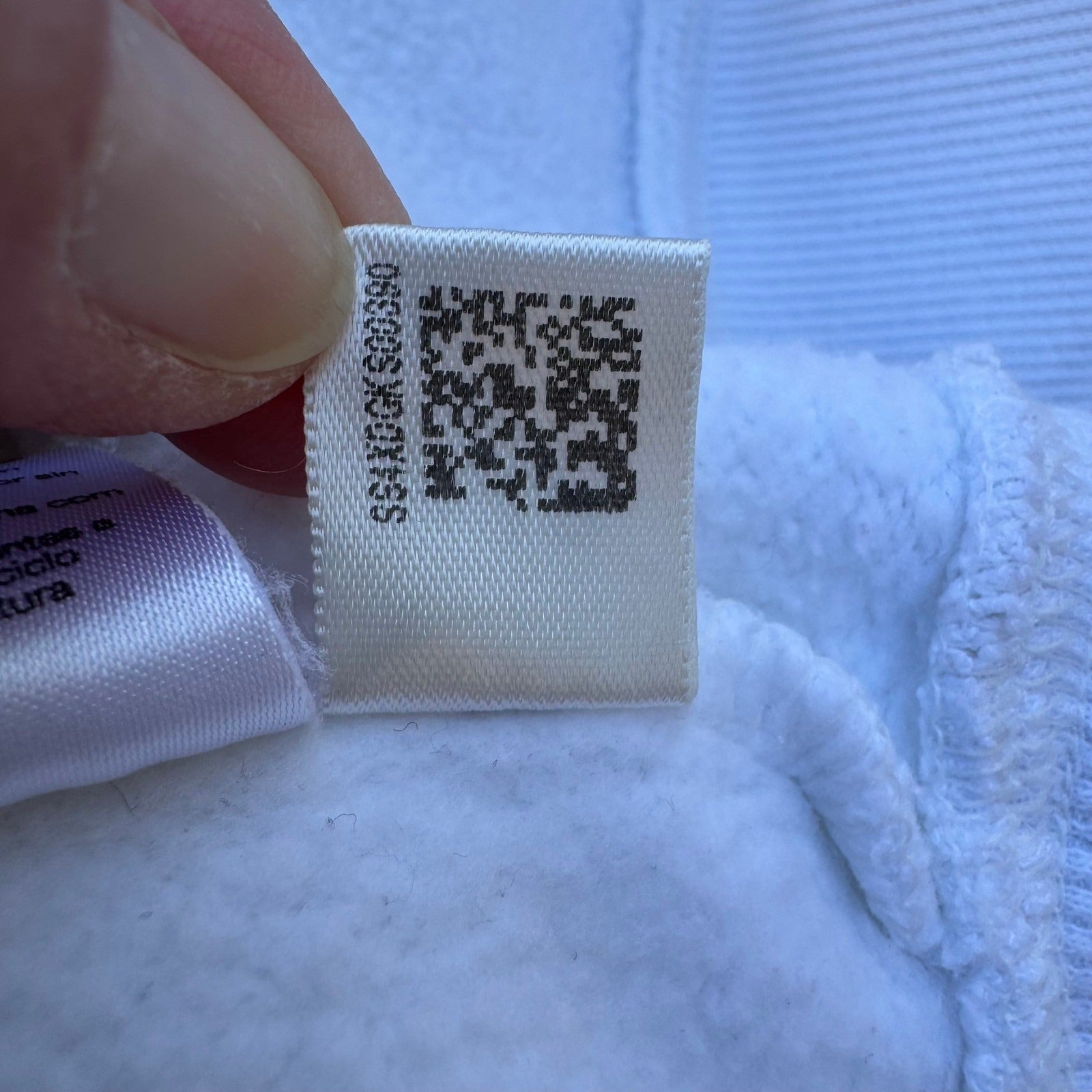 Adidas Mens XL Full Zip Hoodie White Fleece Lined 3-Stripe Embroidered Logo