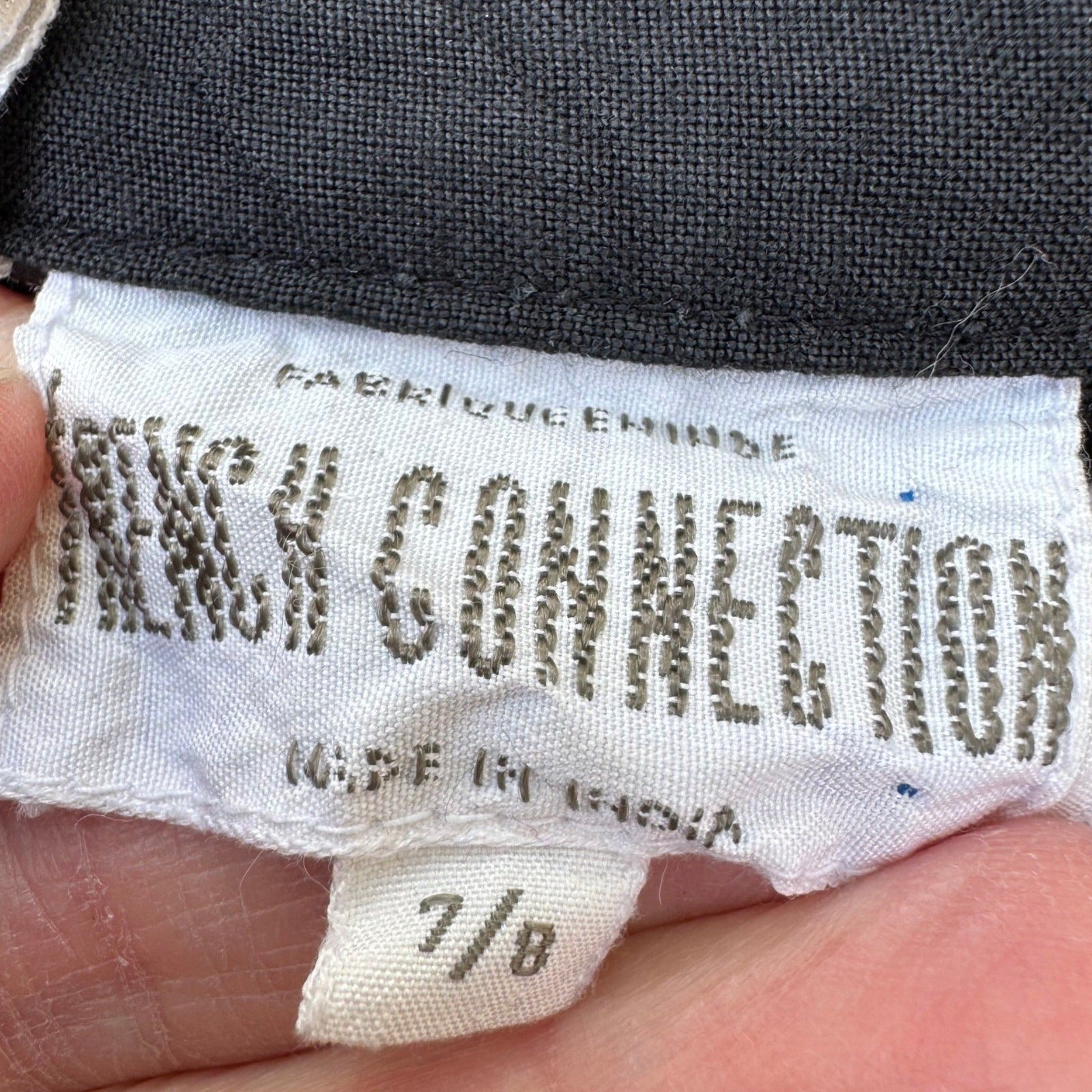 French Connection Y2K Black Drop Waist Pleated Flounce Mini Skirt Womens XS