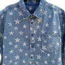 Switch Mossimo Supply Mens Star Print Denim Button-Up Short Sleeve Casual Wear Shirt XXL 2 image