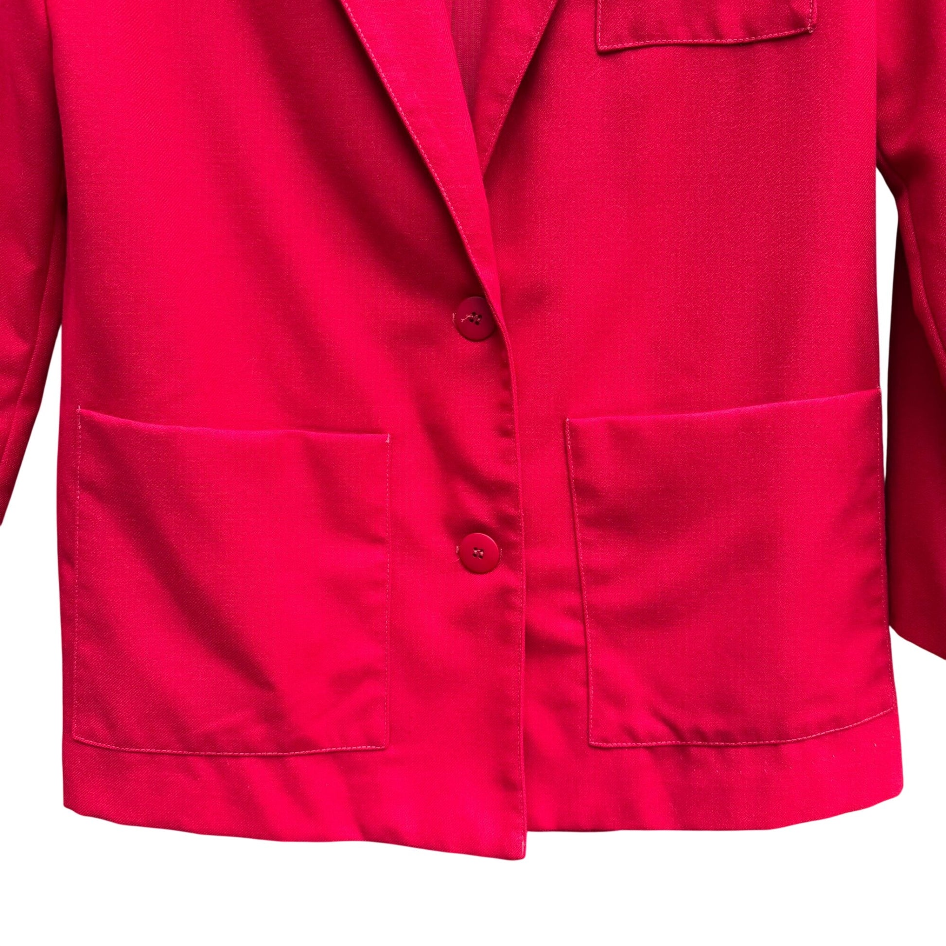 Daily Habit Vintage 80s Womens Crest Blazer Jacket Preppy Old School Oversized L