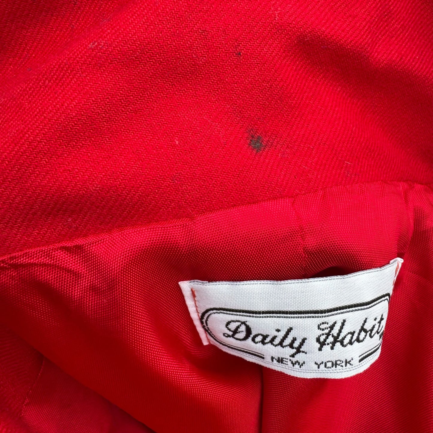 Daily Habit Vintage 80s Womens Crest Blazer Jacket Preppy Old School Oversized L