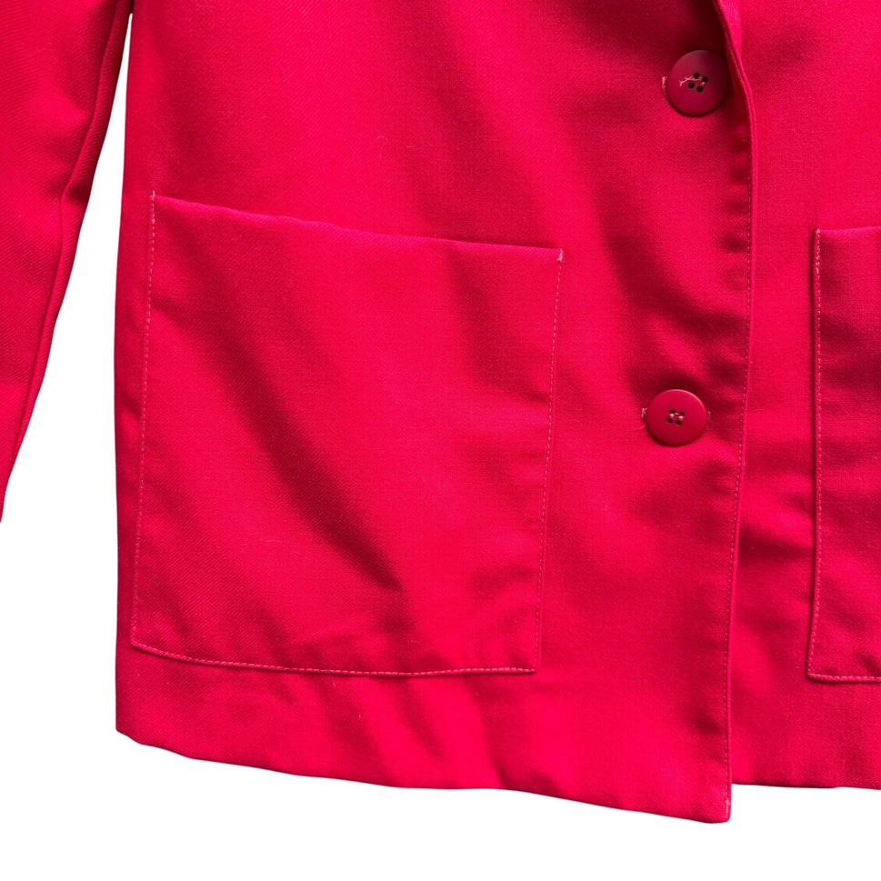 Daily Habit Vintage 80s Womens Crest Blazer Jacket Preppy Old School Oversized L