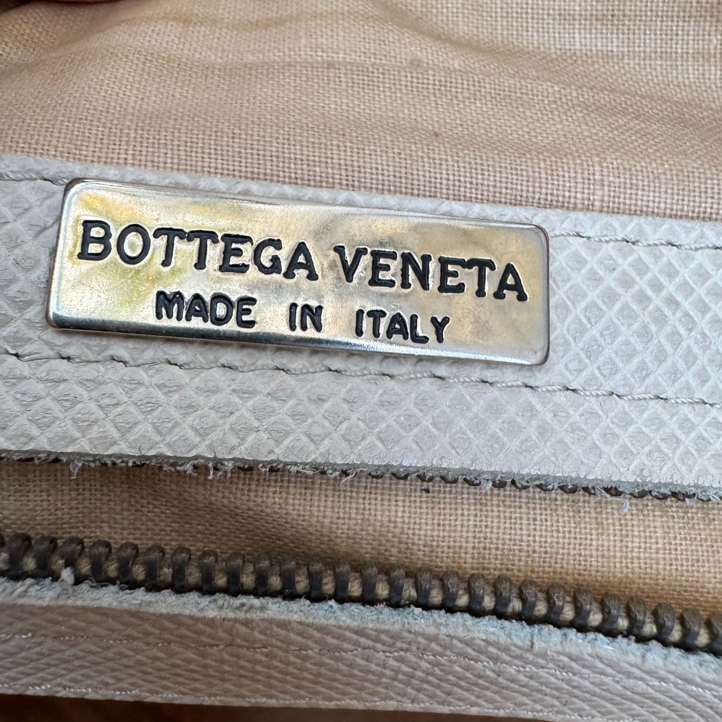 Bottega Veneta Vintage Woven Raffia Flap Clutch Bag Leather Trim Made In Italy