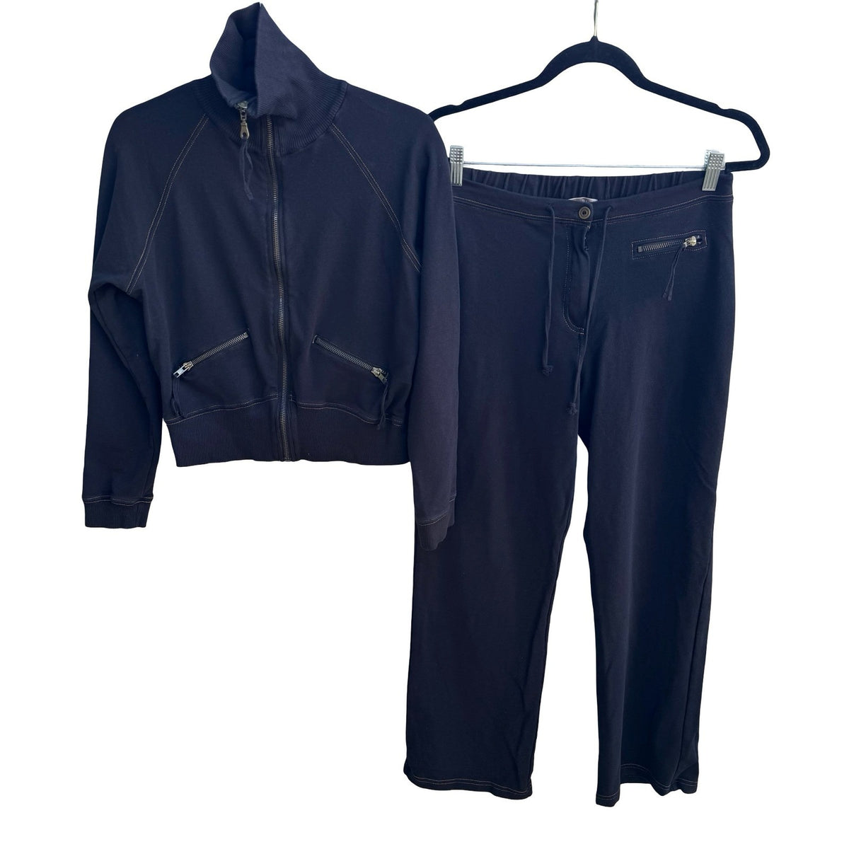 Isabella Bird Y2K Tracksuit Athleisure Loungewear Sporty Set Zip Jacket Pants M