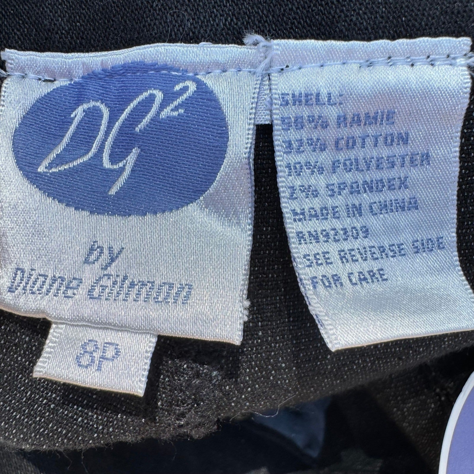 Diane Gilman DG2 Black Button Hem Crop Denim Pants 8P 030128 New Nautical Sailor