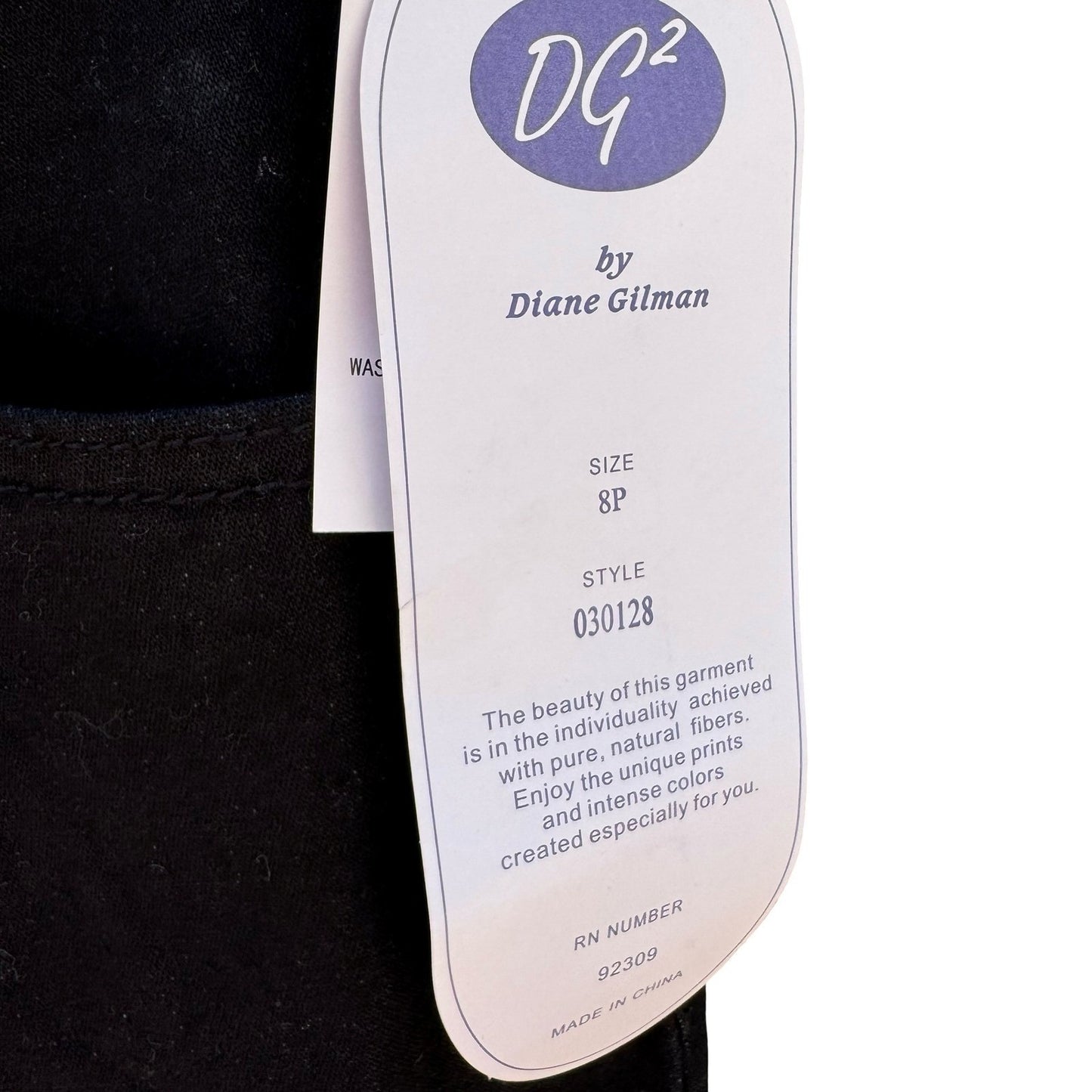 Diane Gilman DG2 Black Button Hem Crop Denim Pants 8P 030128 New Nautical Sailor