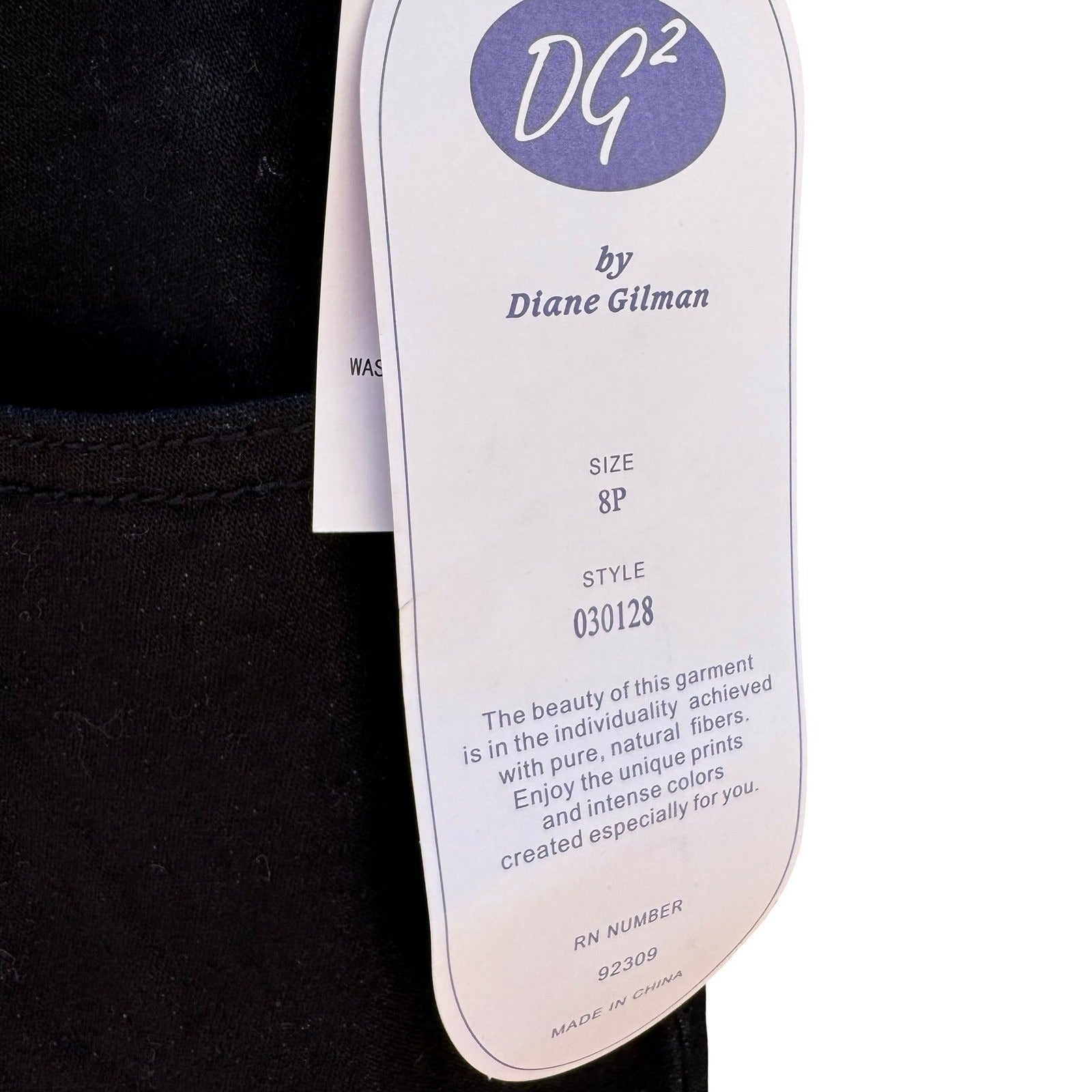 Diane Gilman DG2 Black Button Hem Crop Denim Pants 8P 030128 New Nautical Sailor
