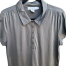 Switch Liberte by Emanuel Silk Cotton Preppy Soft Girl Minimalist Capsule Polo Shirt L 3 image