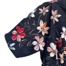Switch London Times Womens 4 Floral Jacquard Fit and Flare Dress Black Coral Red New 3 image