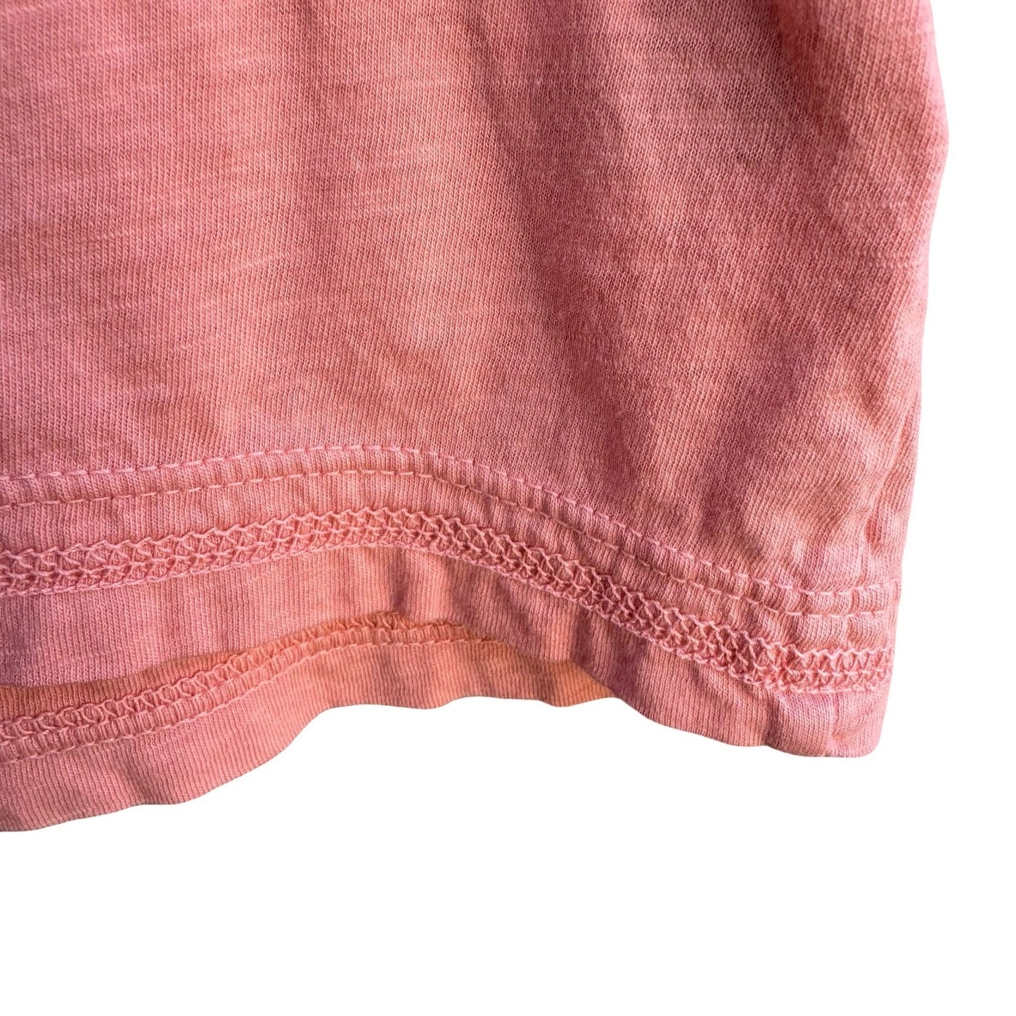 American Giant Womens Small Coral Pink Supima Cotton Slub Short Sleeve Tee USA