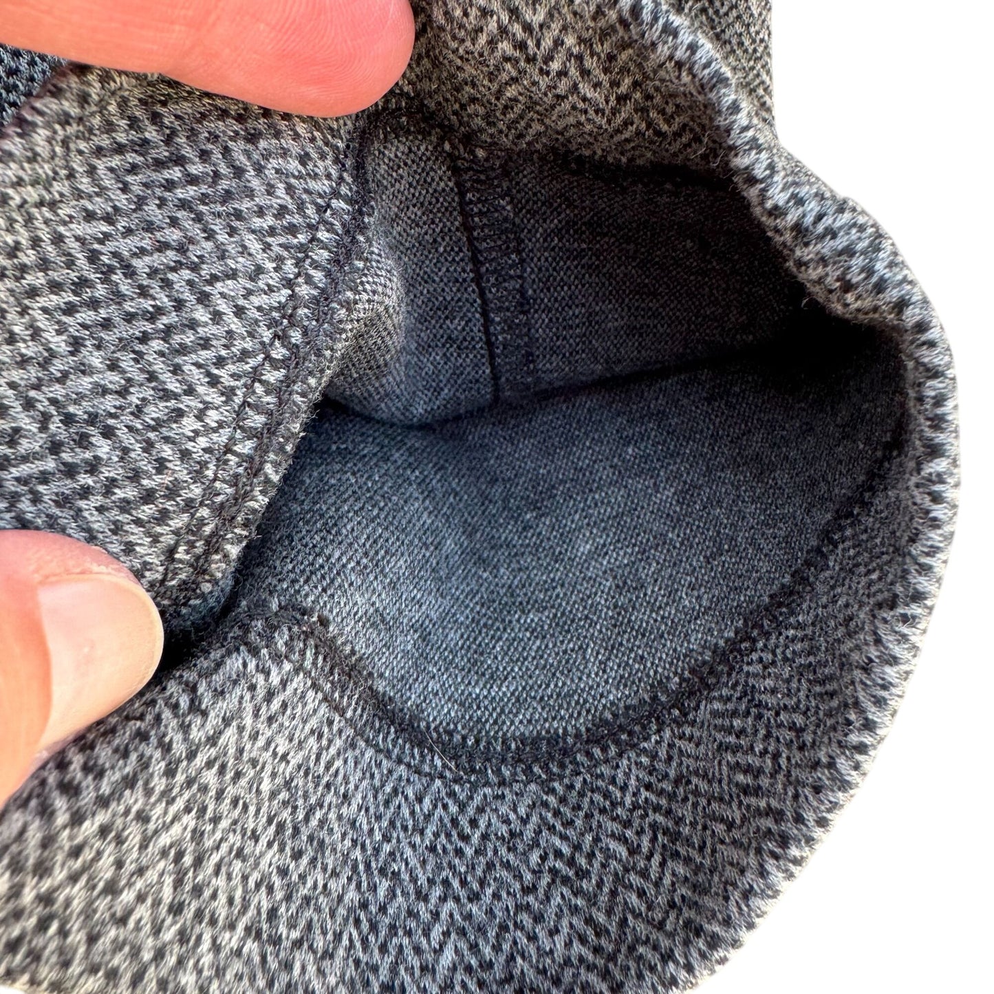 Saks Fifth Avenue Womens Herringbone Gray Stretch Dress Pants New Without Tag XL