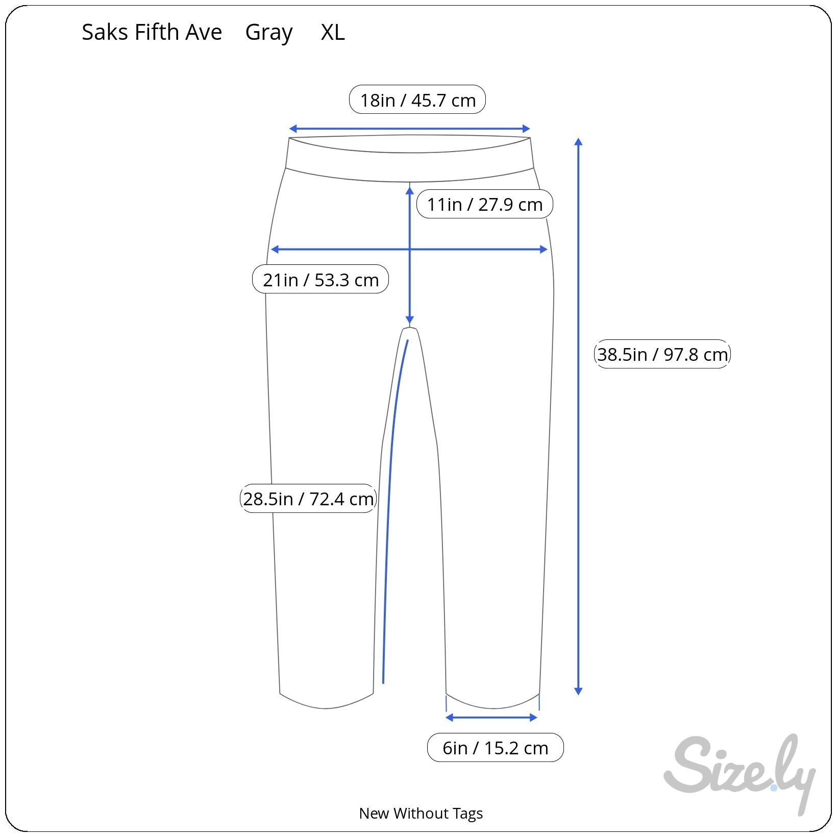 Saks Fifth Avenue Womens Herringbone Gray Stretch Dress Pants New Without Tag XL