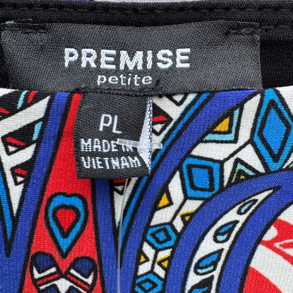 Premise Womens PL Blue Omni Paradox Geometric Stretch Pencil Skirt NWT Eclectic
