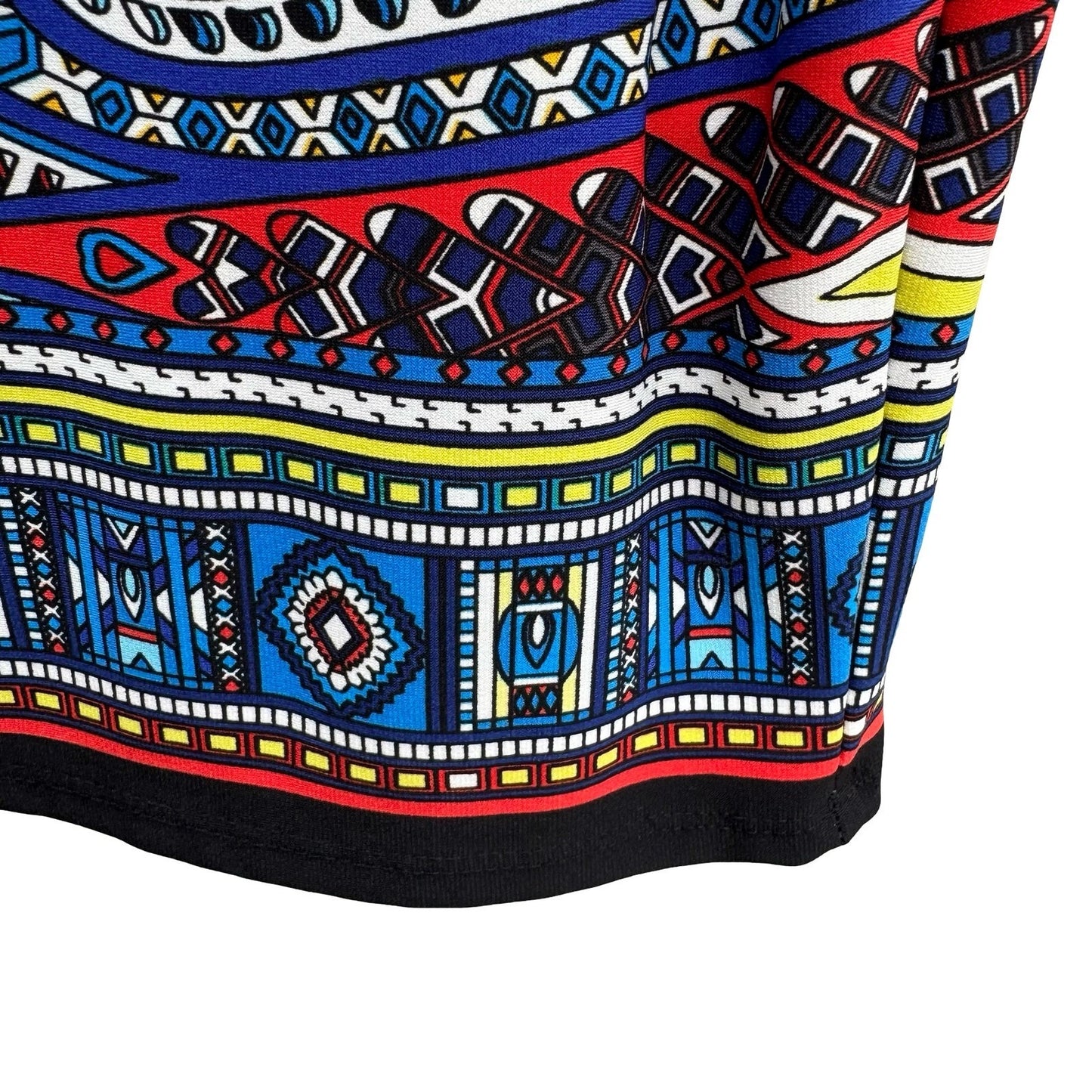 Premise Womens PL Blue Omni Paradox Geometric Stretch Pencil Skirt NWT Eclectic