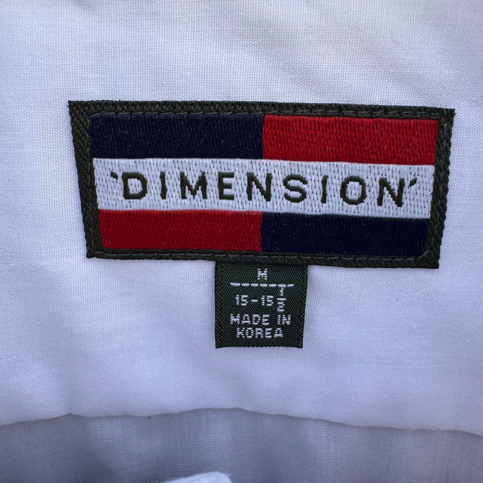 Dimension Mens White Wing Tip Collar Pleated Bib Tuxedo Dress Shirt M 15-15.5