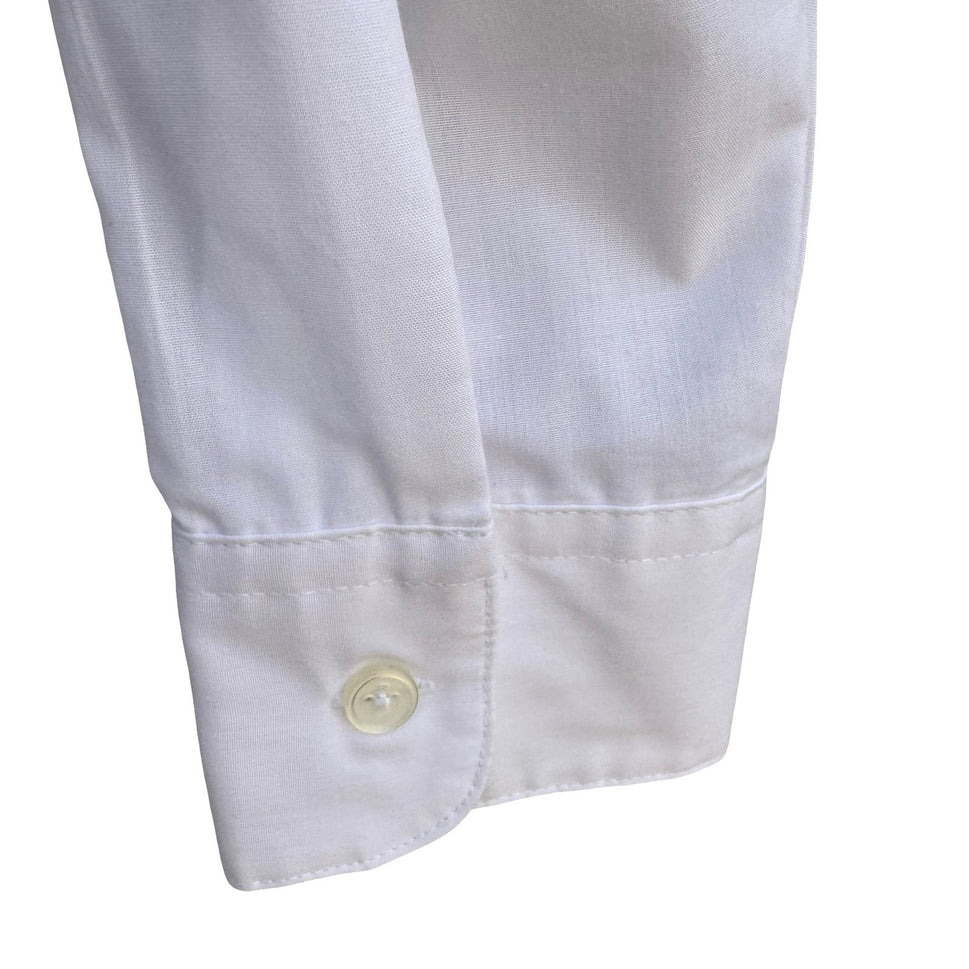 Dimension Mens White Wing Tip Collar Pleated Bib Tuxedo Dress Shirt M 15-15.5