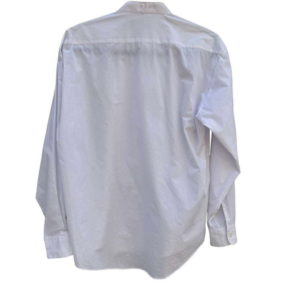 Dimension Mens White Wing Tip Collar Pleated Bib Tuxedo Dress Shirt M 15-15.5