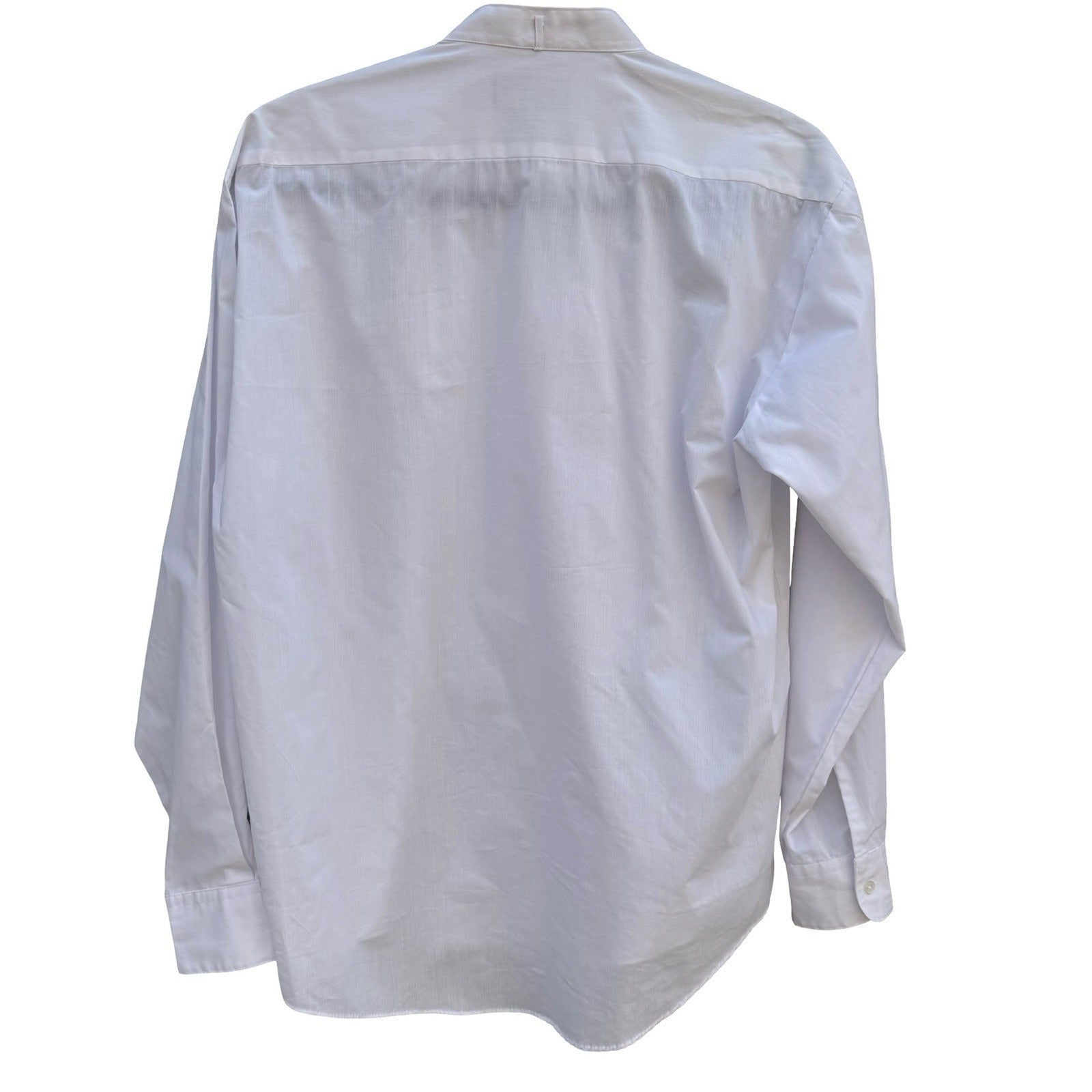 Dimension Mens White Wing Tip Collar Pleated Bib Tuxedo Dress Shirt M 15-15.5