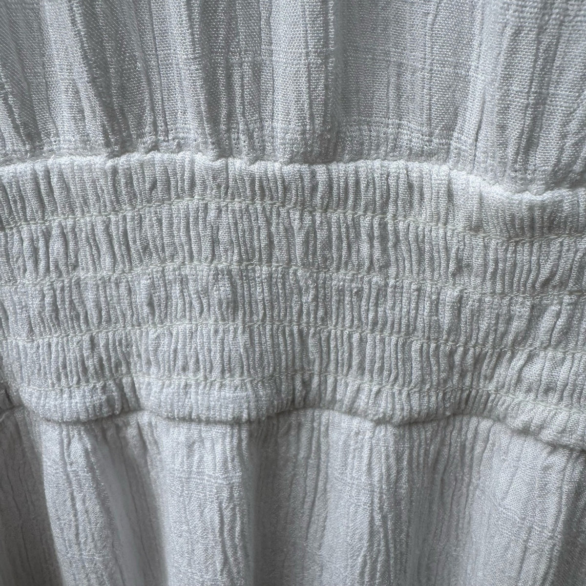 Knox Rose Feminine Eyelet Puff Sleeve Boho Cottagecore Prairie Dress White XL