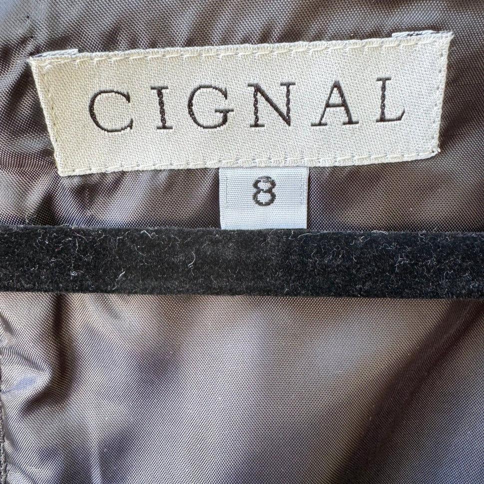 Cignal Vintage Y2K 90s Minimalist Square Neck Grunge Chic Cropped Top Back Zip 8