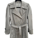 Switch Rain Or Shine Vintage Womens Khaki Double-Breasted Belt Button Cuffs Trench Coat 14 2 image