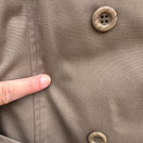 Switch Rain Or Shine Vintage Womens Khaki Double-Breasted Belt Button Cuffs Trench Coat 14 3 image