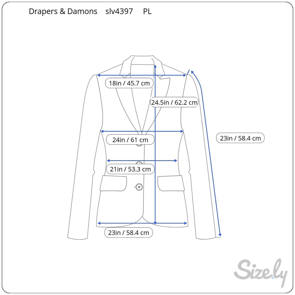 Drapers & Damons Blue Abstract Textured Zip Jacket PL Art To Wear Celestial