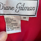 Switch Diane Gilman Silk Blend Boho Embroidered Patchwork Jacket Red Floral Paisley M 2 image