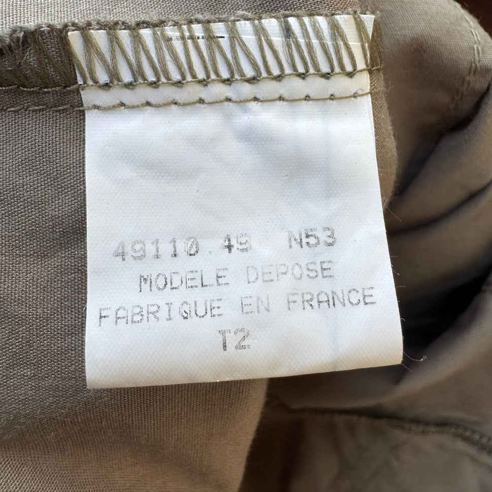 Vintage French Y2K Military Utility Gorpcore Industrial Buckle Cotton Shirt