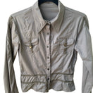 Switch Vintage French Y2K Military Utility Gorpcore Industrial Buckle Cotton Shirt 3 image