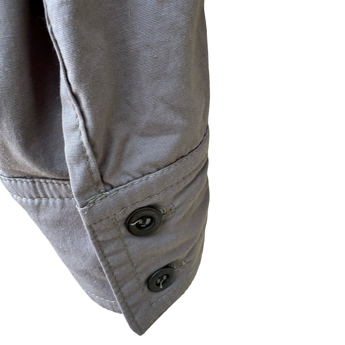 Vintage French Y2K Military Utility Gorpcore Industrial Buckle Cotton Shirt
