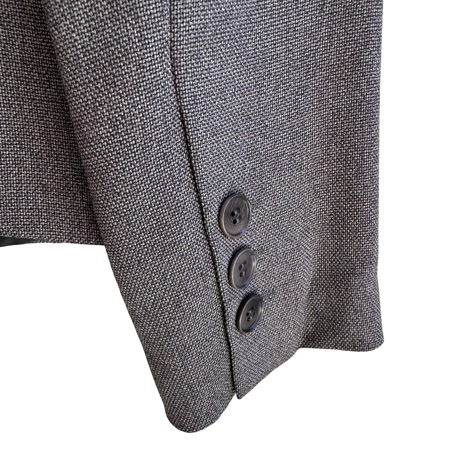 Emporio Armani Vintage Italian Grey Quiet Luxury Designer Blazer Jacket Womens 6