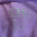 Switch LOGO Lori Goldstein Womens Purple 3/4 Sleeve Layered Hem Tunic Top Size Medium 2 image