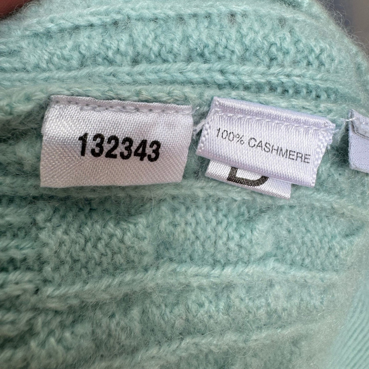 Ann Taylor Cashmere Old Money Cable Knit Preppy Coastal Sweater Pastel Blue XL
