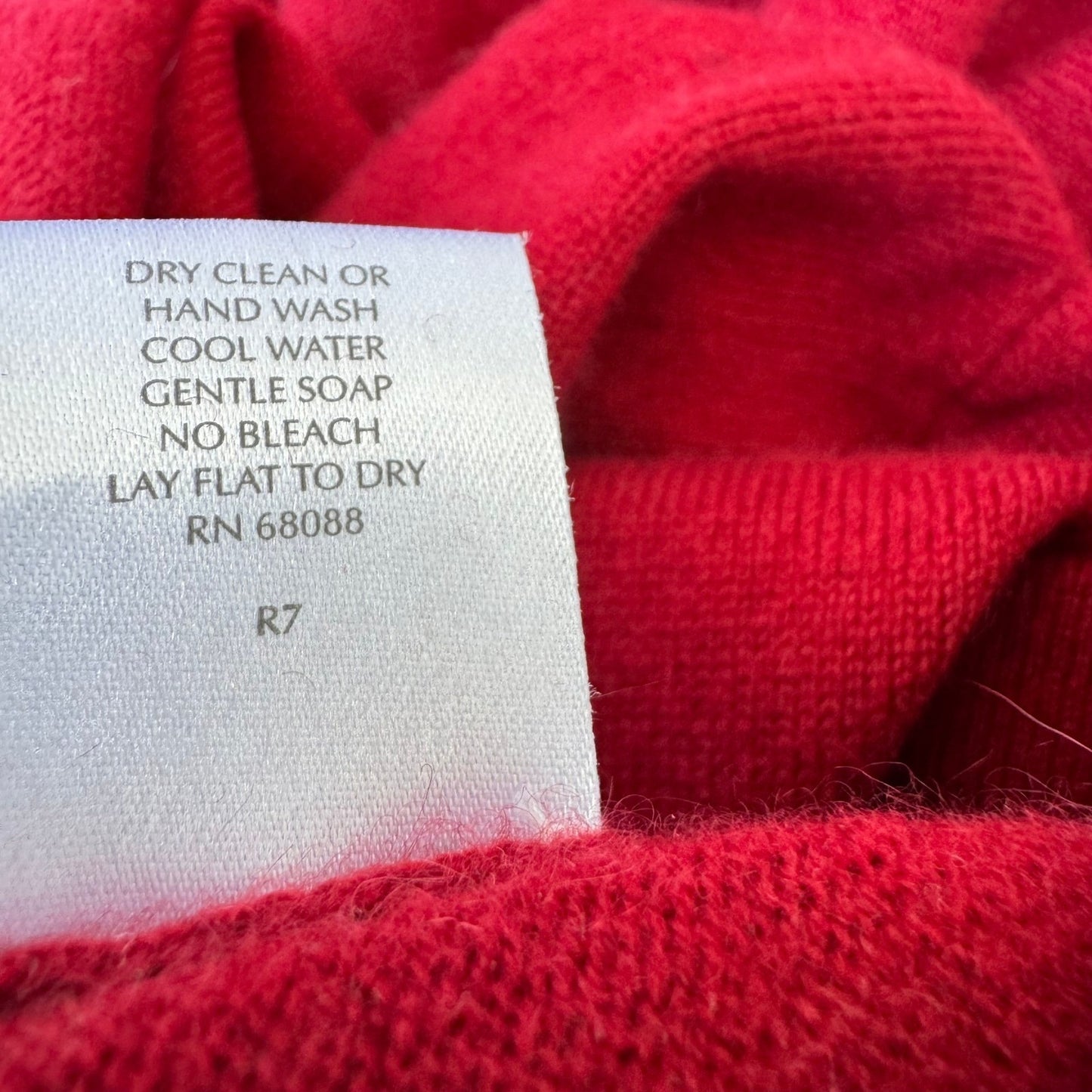 TSE 100% Pure Cashmere Quiet Luxury Crewneck Sweater Knit Pullover Red Mens M