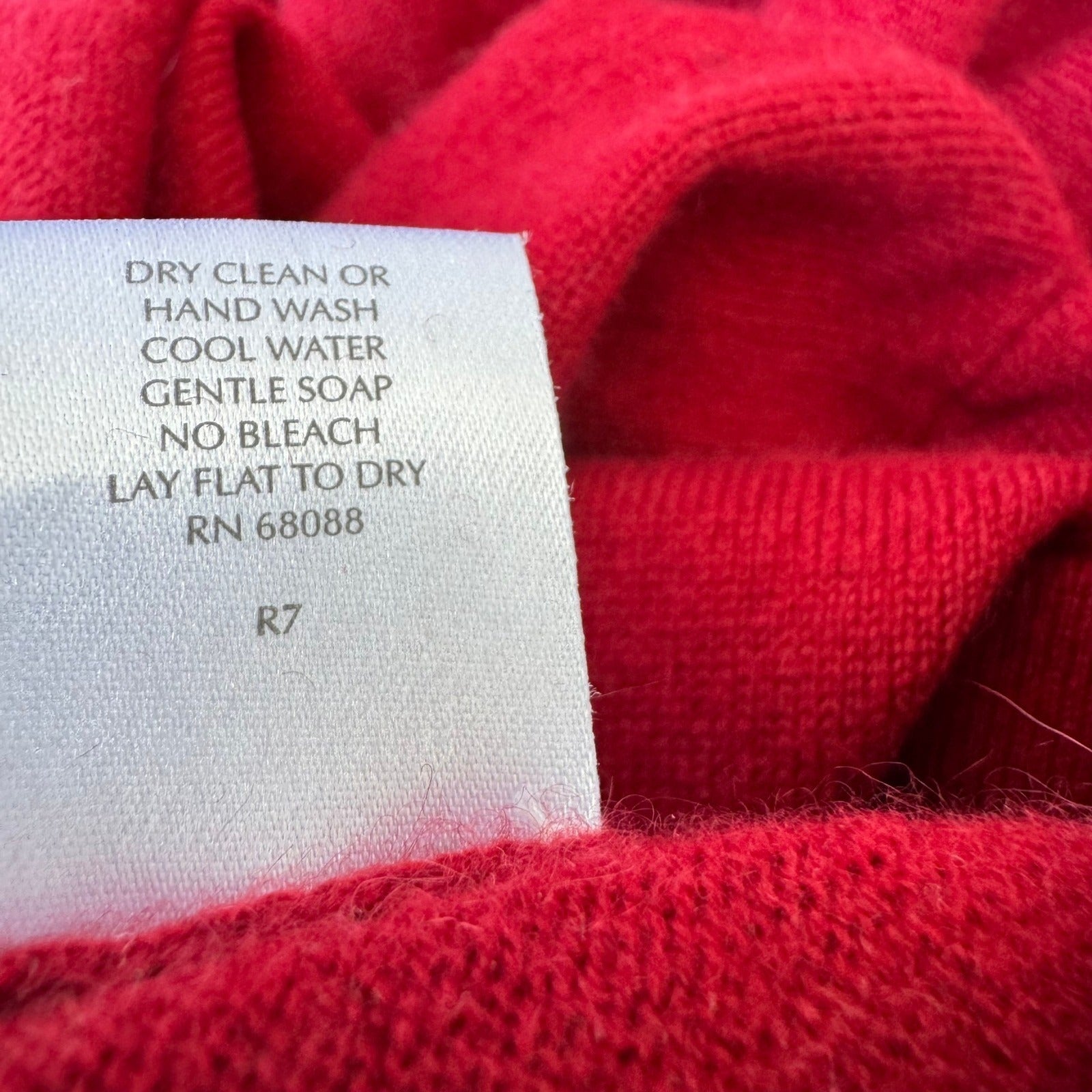 TSE 100% Pure Cashmere Quiet Luxury Crewneck Sweater Knit Pullover Red Mens M