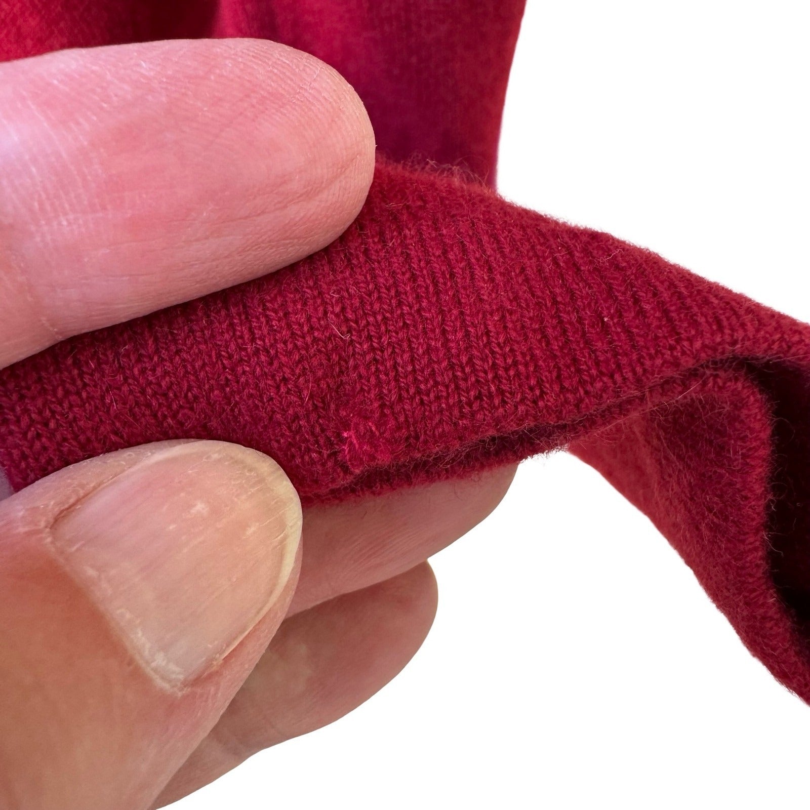 TSE 100% Pure Cashmere Quiet Luxury Crewneck Sweater Knit Pullover Red Mens M