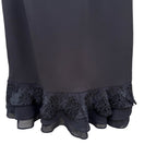 Switch Calvin Klein Womens Black Sleeveless Lace Trim Ruffle Hem Shift Dress 4P Petite 3 image