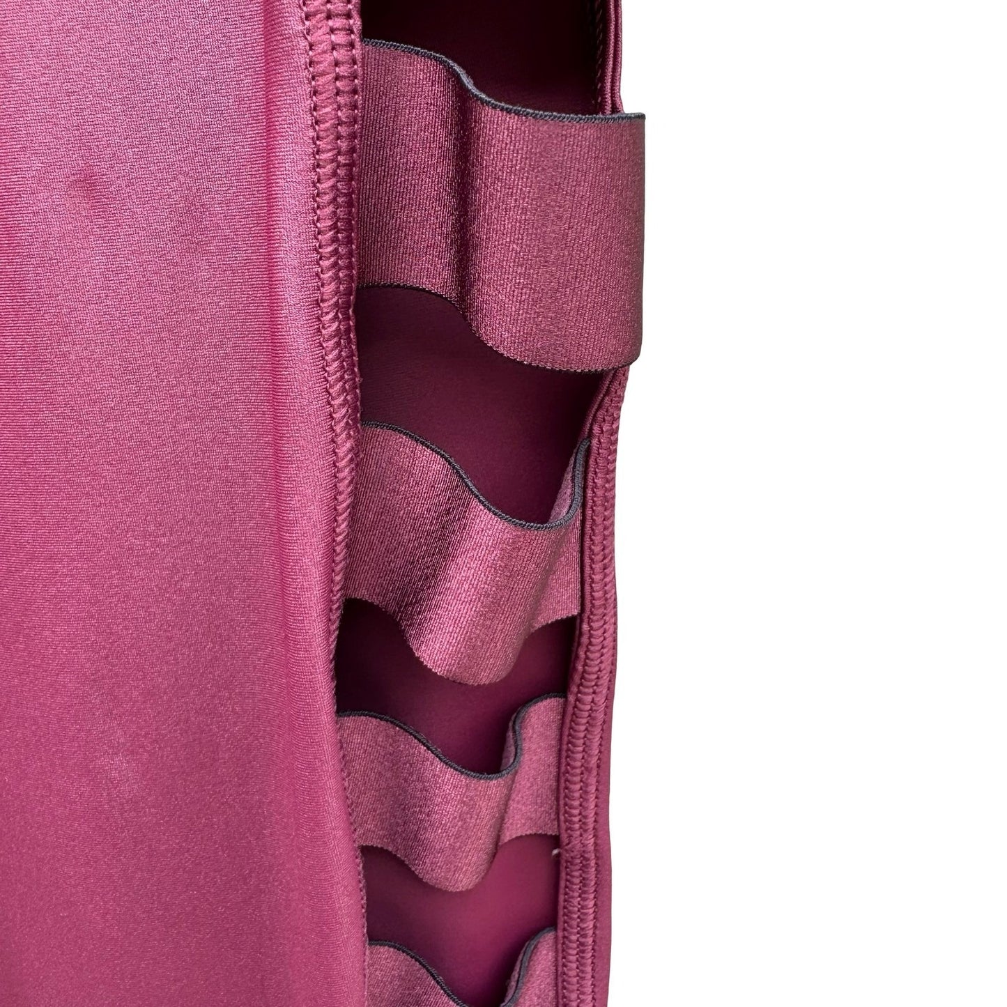Victoria Sport Knockout Tight Burgundy Ladder Cutout Leggings Workout Womens S
