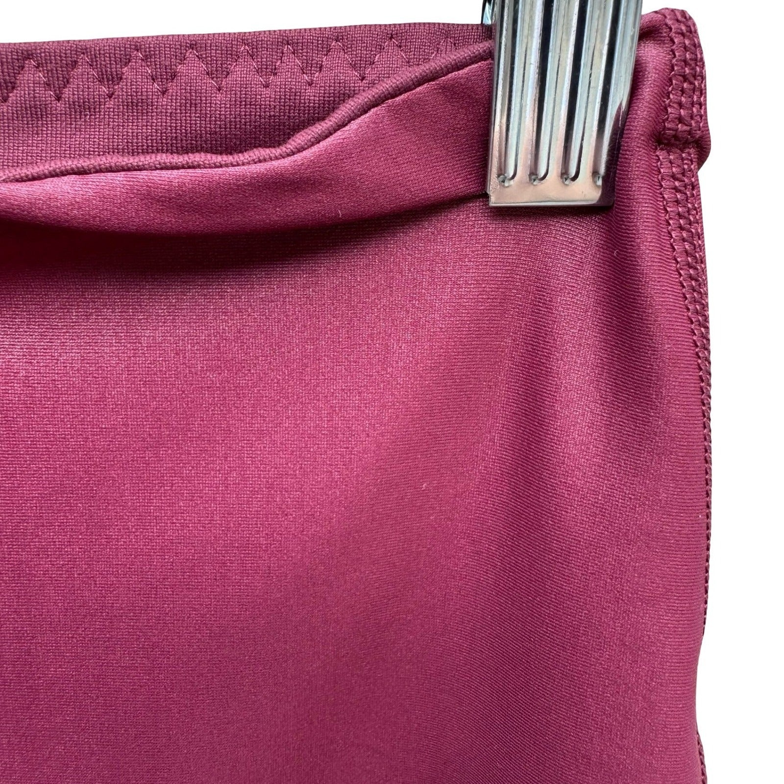 Victoria Sport Knockout Tight Burgundy Ladder Cutout Leggings Workout Womens S