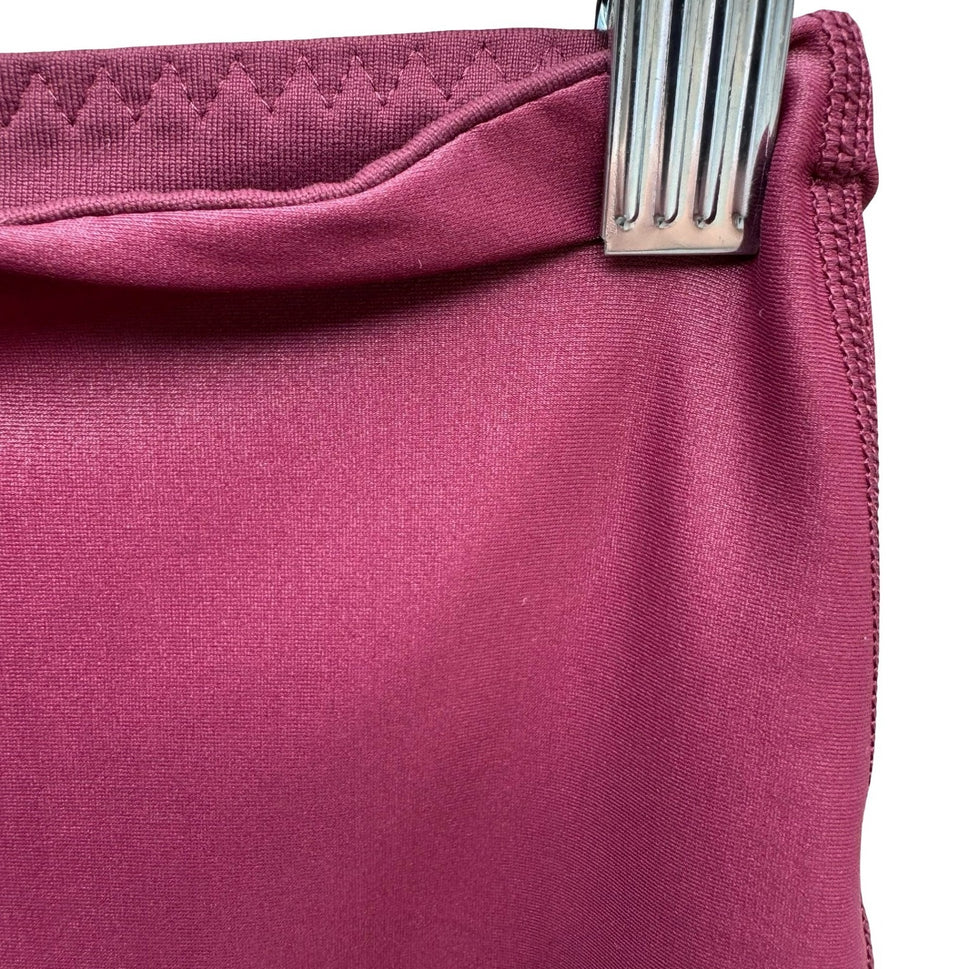 Victoria Sport Knockout Tight Burgundy Ladder Cutout Leggings Workout Womens S