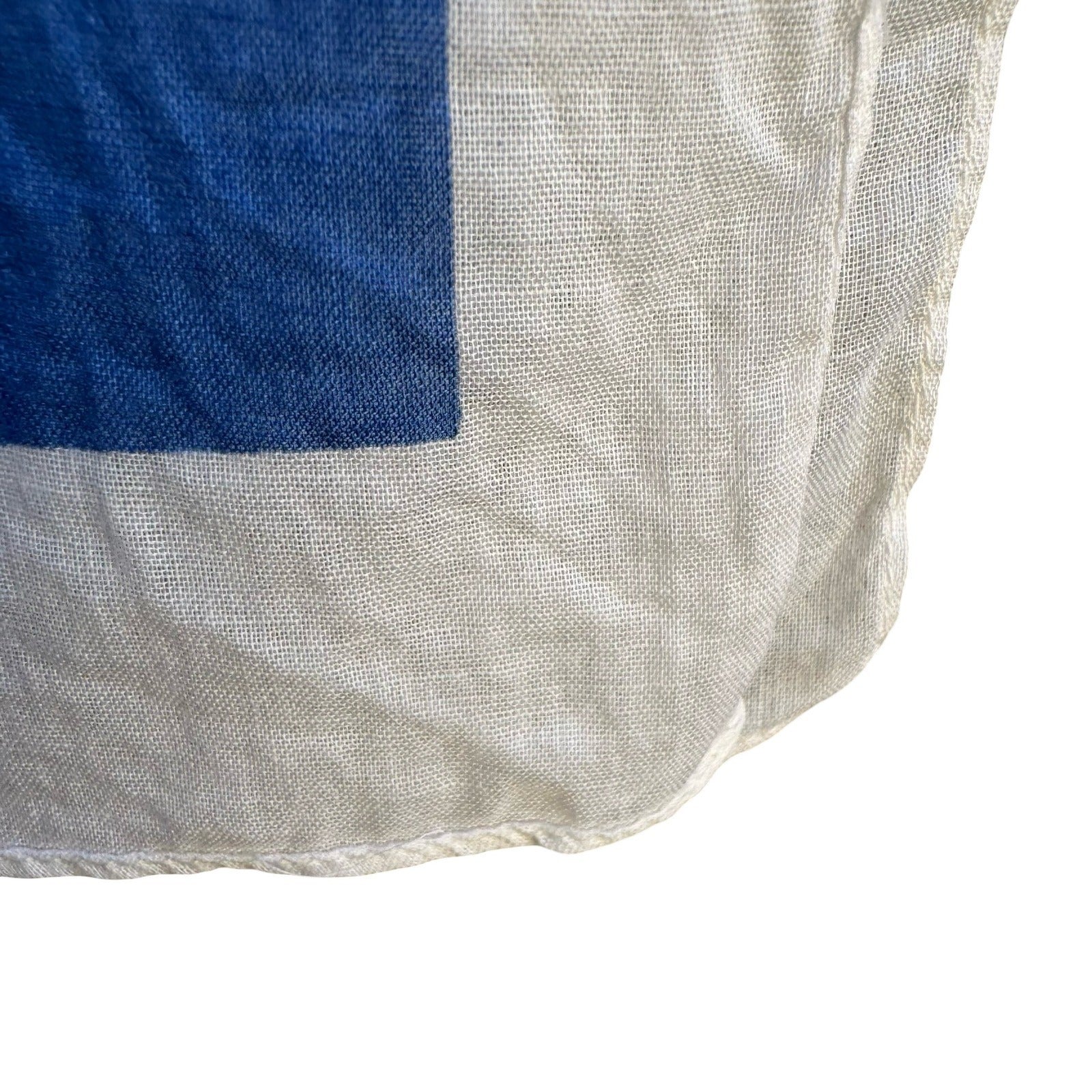 Nik-Nik Vintage Scarf Geometric Grid Nautical Flag Print 70s Disco Retro Multi