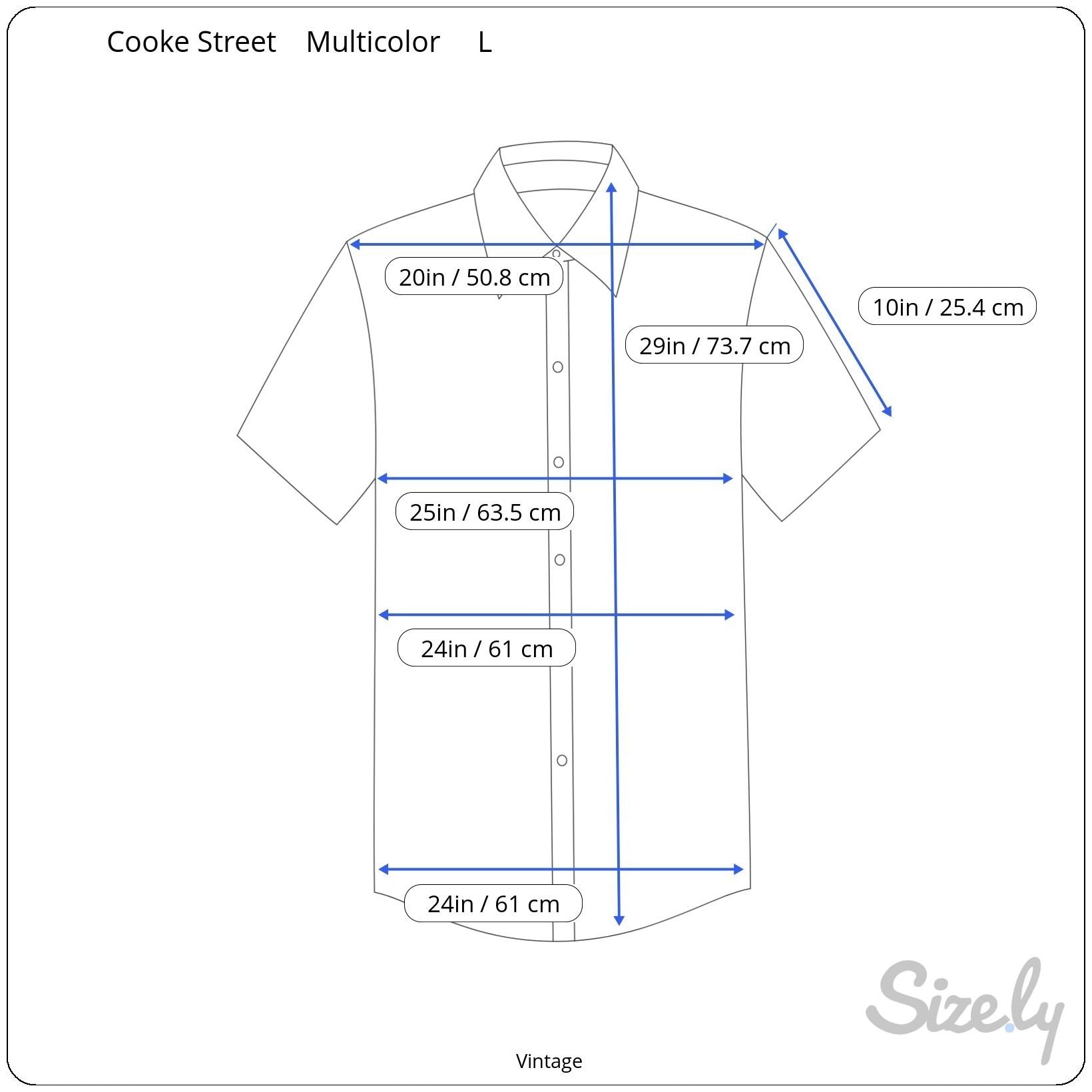 Cooke Street Honolulu Vintage Mens Tropical Button-Up Casual Short Sleeve Shirt L