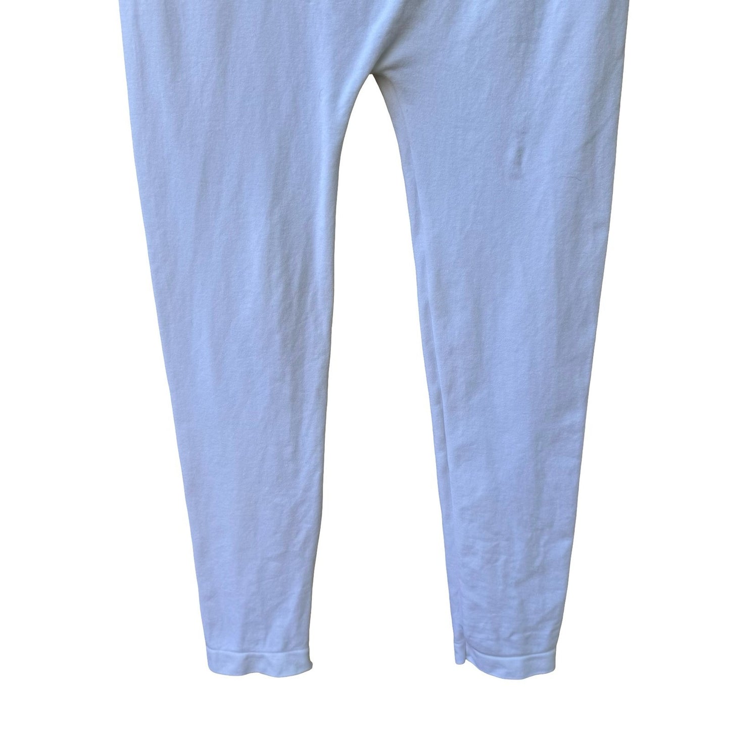 Aimez White Seamless Leggings Athleisure Layering Minimalist EC 1001 Stretch OS