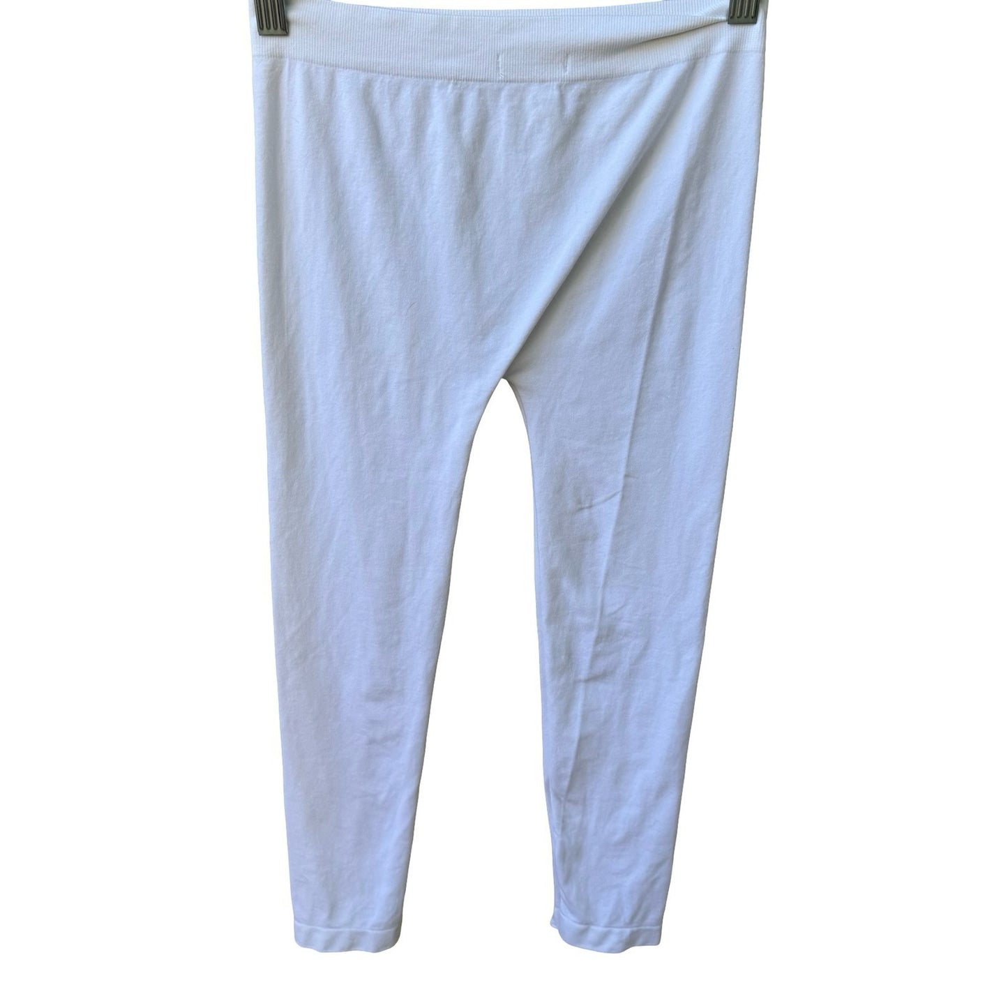 Aimez White Seamless Leggings Athleisure Layering Minimalist EC 1001 Stretch OS