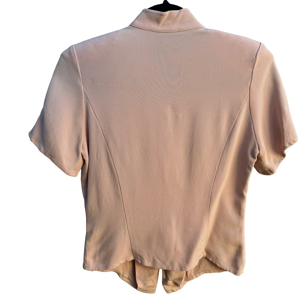 Spenser Jeremy Vintage 90s Silk Old Money Coquette Soft Girl Peplum Blouse S