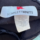 Switch Scarlett Knits Vintage 80s Black Diamond Pattern Mock Neck Back Zip Tunic Dress 2 image