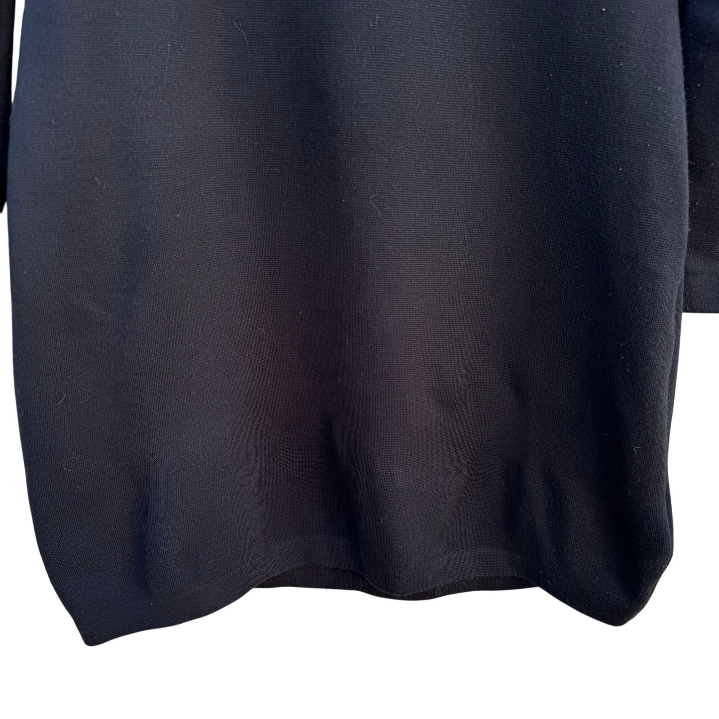 Scarlett Knits Vintage 80s Black Diamond Pattern Mock Neck Back Zip Tunic Dress