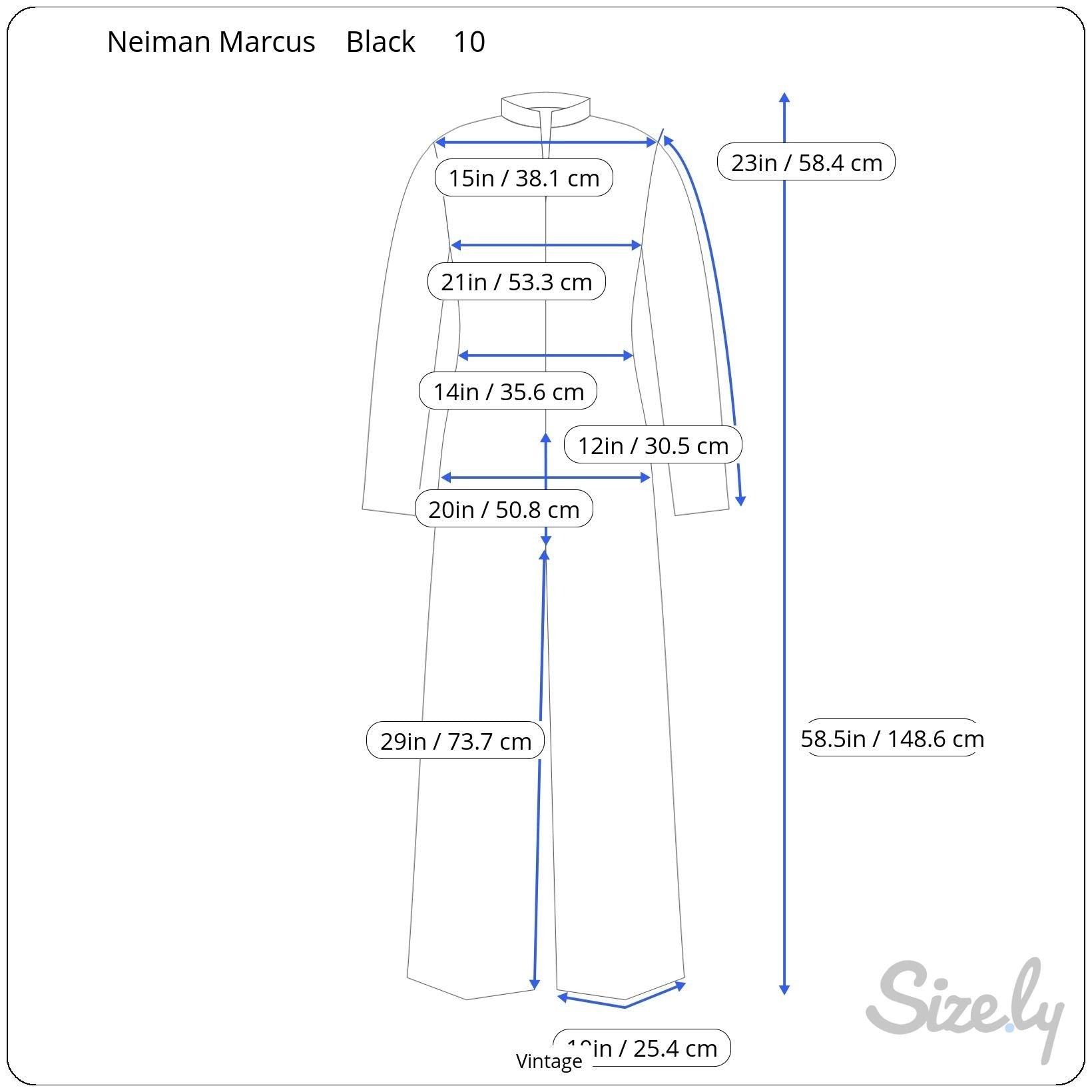 Neiman Marcus Ciao Vintage Womens Black Wool Wide Leg Military Style Jumpsuit 10